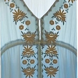 NEW!GORGEOUS! Boho casual embroidered, vintage style, Romantic Renaissance dress